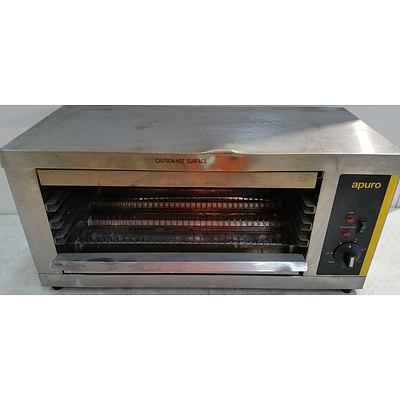 Apuro Electric Quartz Salamander Toaster/Grill