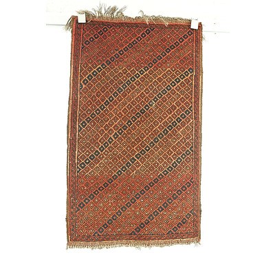 Small Vintage Soumak Flat-Weave Rug
