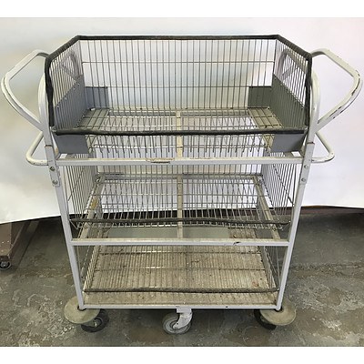 Library Trolleys -Lot Of Two