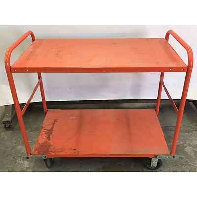 Library Trolleys -Lot Of Two