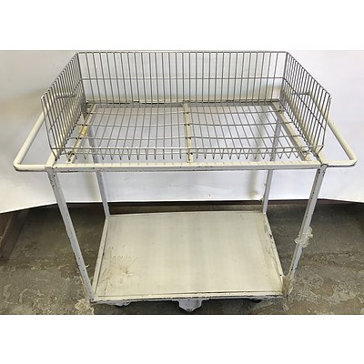 Two Tier Library Trolleys -Lot Of Two