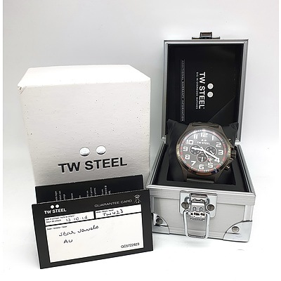 TW Steel TW423 Pilot Chronograph Grey Dual Titanium Watch