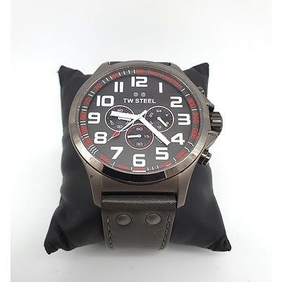 TW Steel TW423 Pilot Chronograph Grey Dual Titanium Watch