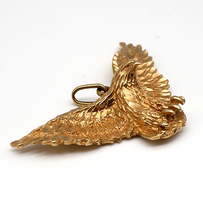 9ct Yellow Gold Eagle Pendant, 5.2g