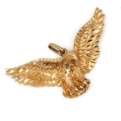 9ct Yellow Gold Eagle Pendant, 5.2g