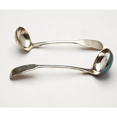 Two Sterling Silver Sauce Ladles