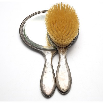 American Birks Sterling Silver Mirror Brush and Comb Trim