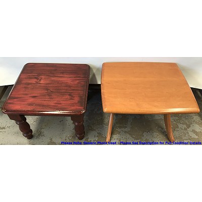 Side Tables -Lot Of Two