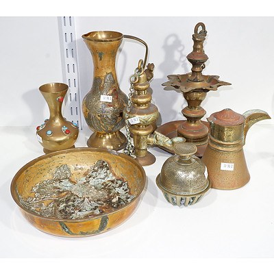 Collection of Eastern Brassware