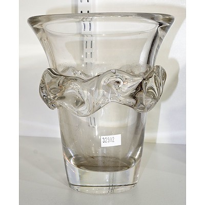 Vintage French Daum Crystal Vase
