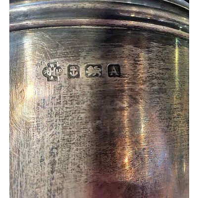 Birmingham Assay Sterling Silver Trophy Cup and Cover, Galle Gymkhana Club - The Amarasuriya Cup 1961, 932g