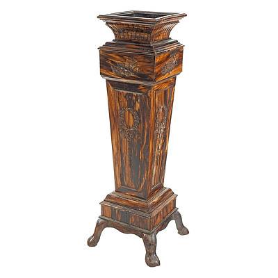 Impressive Antique Sinhalese African Rosewood Planter Stand