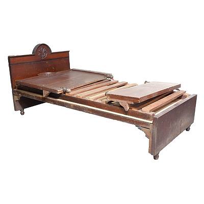 Pair of Sri Lankan/Dutch East Indies Nadun Wood Bed