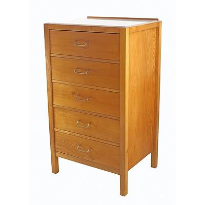 Fred WARD (1900-1990) Tallboy Chest of Drawers, Designed and Fabricated Circa 1950 for ANU University House