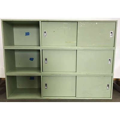 Three Piece Stackable Storage/Locker Unit