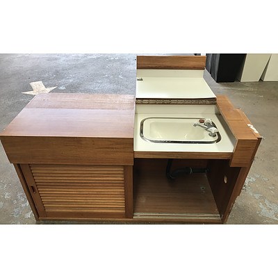 Fitted Storage Cupboard With In-Built Sink