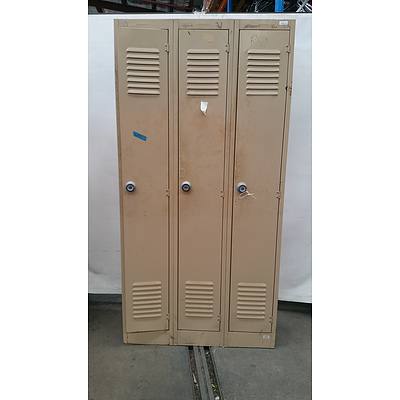 Brownbuilt Personal Lockers - Bay of Three