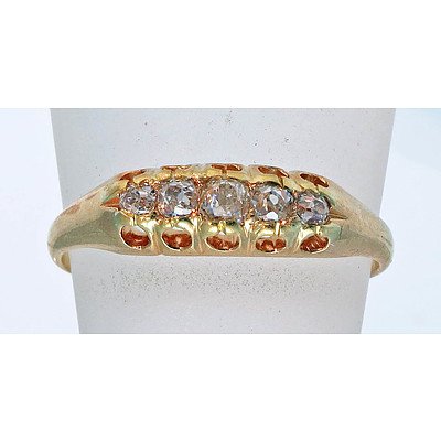 Antique Victorian Diamond Ring - 18ct Gold