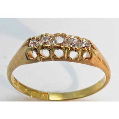 Antique Victorian Diamond Ring - 18ct Gold