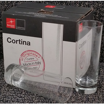 Bormioli Rocco Cortina 300ml Highball Glasses - Lot of 72 - Brand New