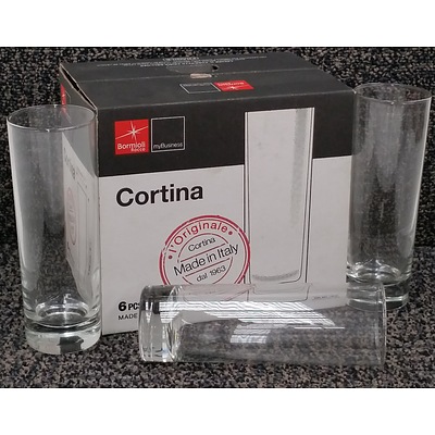 Bormioli Rocco Cortina 300ml Highball Glasses - Lot of 96 - Brand New