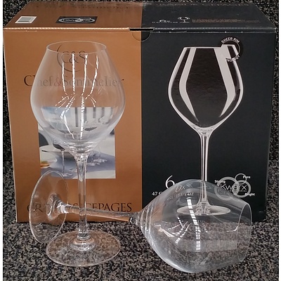 Chef & Sommelier 47cl Stemmed Wine Glasses - Lot of 24 - Brand New