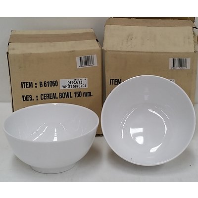 Superware Commercial Melamine 150mm Cereal Bowls - Lot of 60 - Brand New