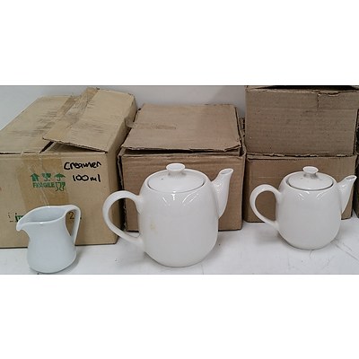 Ceramic Teapots and Creamer Jugs - Lot of 22 - Brand New