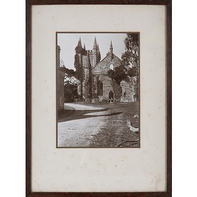 Early Framed Photograph of Church Ruins