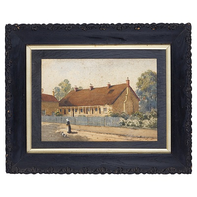 19th Century British School, Thatched Roof Cottage, Watercolour, Unsigned