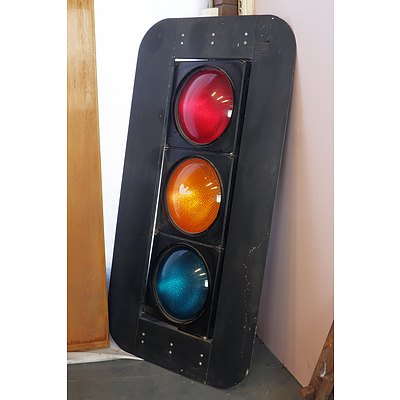 Large Vintage Traffic Light