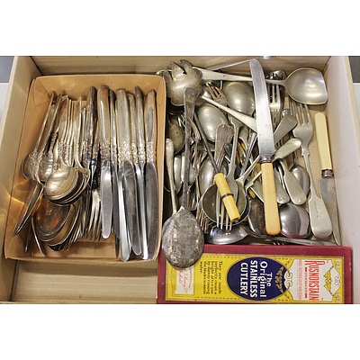 Large Selection of Silver Plate Cutlery