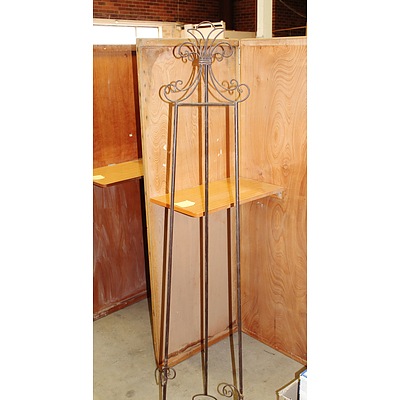 Decorative Wrought Iron Floor Standing Display Easel