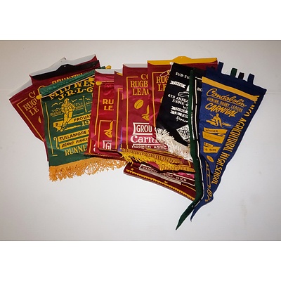 Collection of Vintage Sporting Pennants