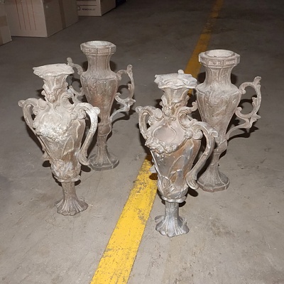 Four Decorative Cast Metal Urn Finials