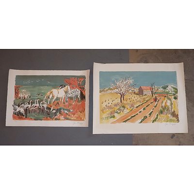 Two Yves Brayer (French 1907-1990) Limited Edition Lithographs