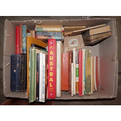 Large Box of Antique and Vintage Books