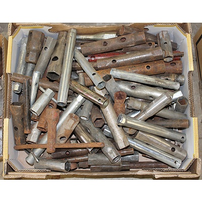 Large Collection of Vintage Spark Plug and Other Sockets