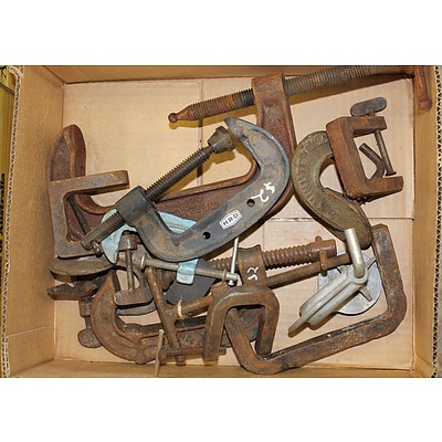 Assortment of Small Vintage Clamps