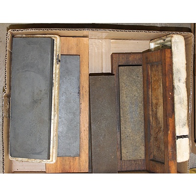 Five Various Vintage Sharpening Stones
