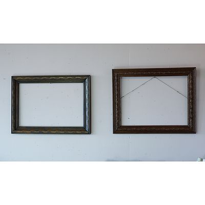 Two Vintage Pressed Timber Frames