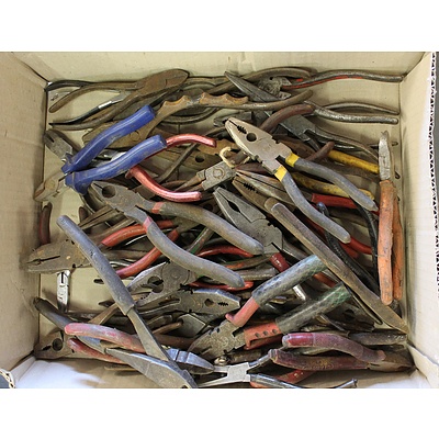 Large Collection of Vintage Pliers and Cutters