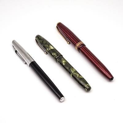 Three Various Conway Stewart Fountain Pens (3)