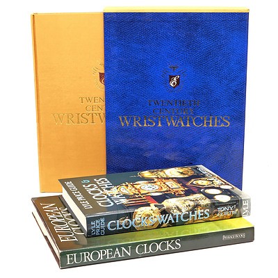 Three Various Books on Clocks and Watches