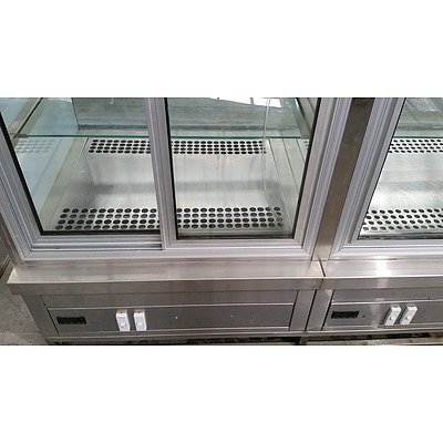 Stainless Steel Display Cabinet For Refrigerated Goods