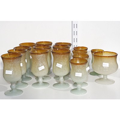 Collection Of Soda Glass Stemware