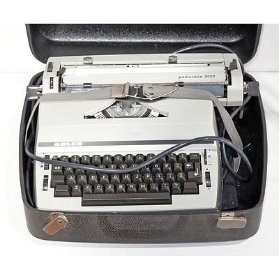 Vintage Cased Adler Gabriele 5000 Typewriter