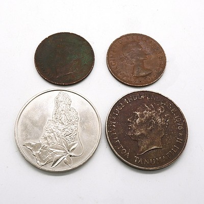 Establishment of the ACT Government 1989, Western Samoa Independence 1976 Coin, 1952 Penny and 1962 Penny