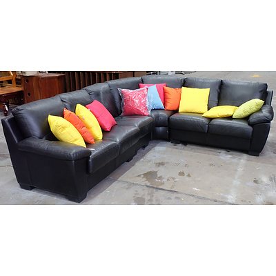 Freedom Four Piece Modular L Shaped Lounge With Assorted KAS Cusions