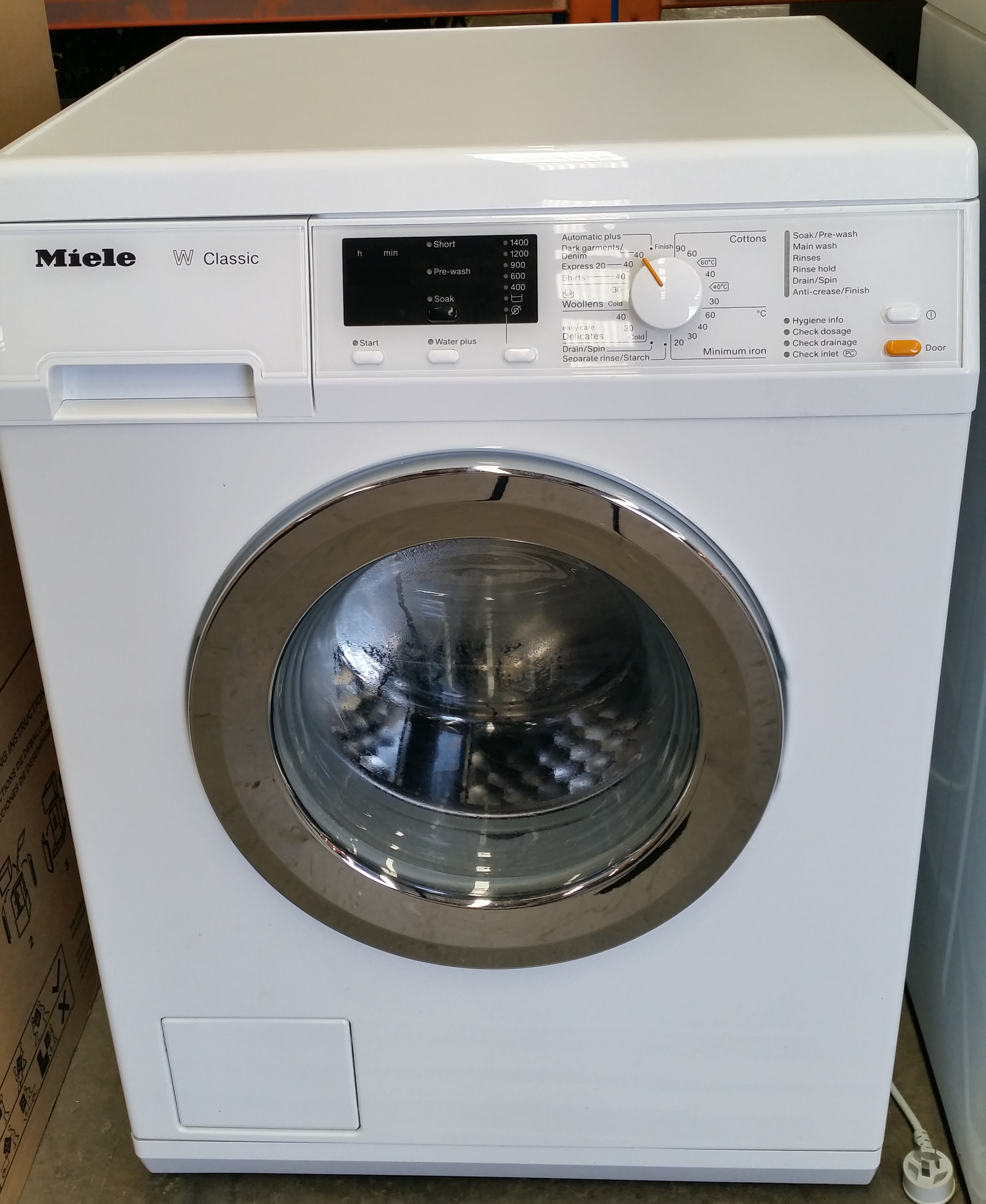 ex display miele washing machine